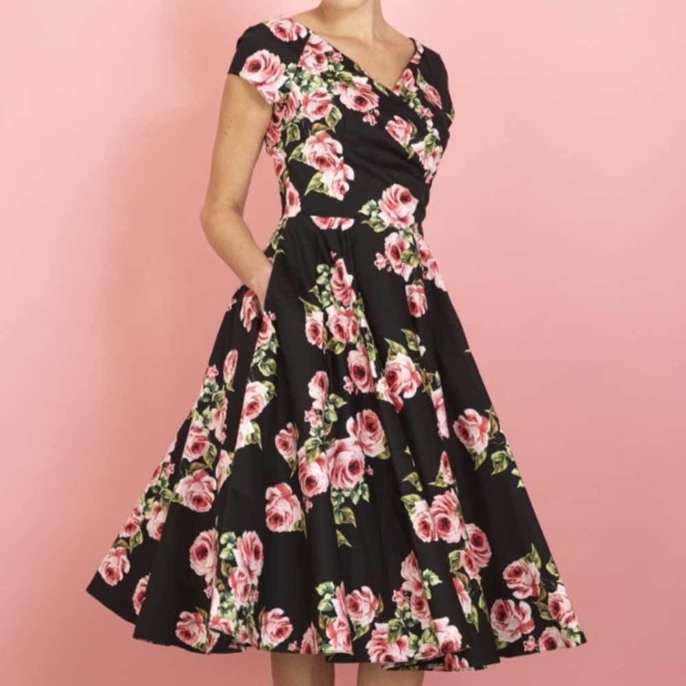 EUC The Pretty Dress Company Rose Dress UK10/US6